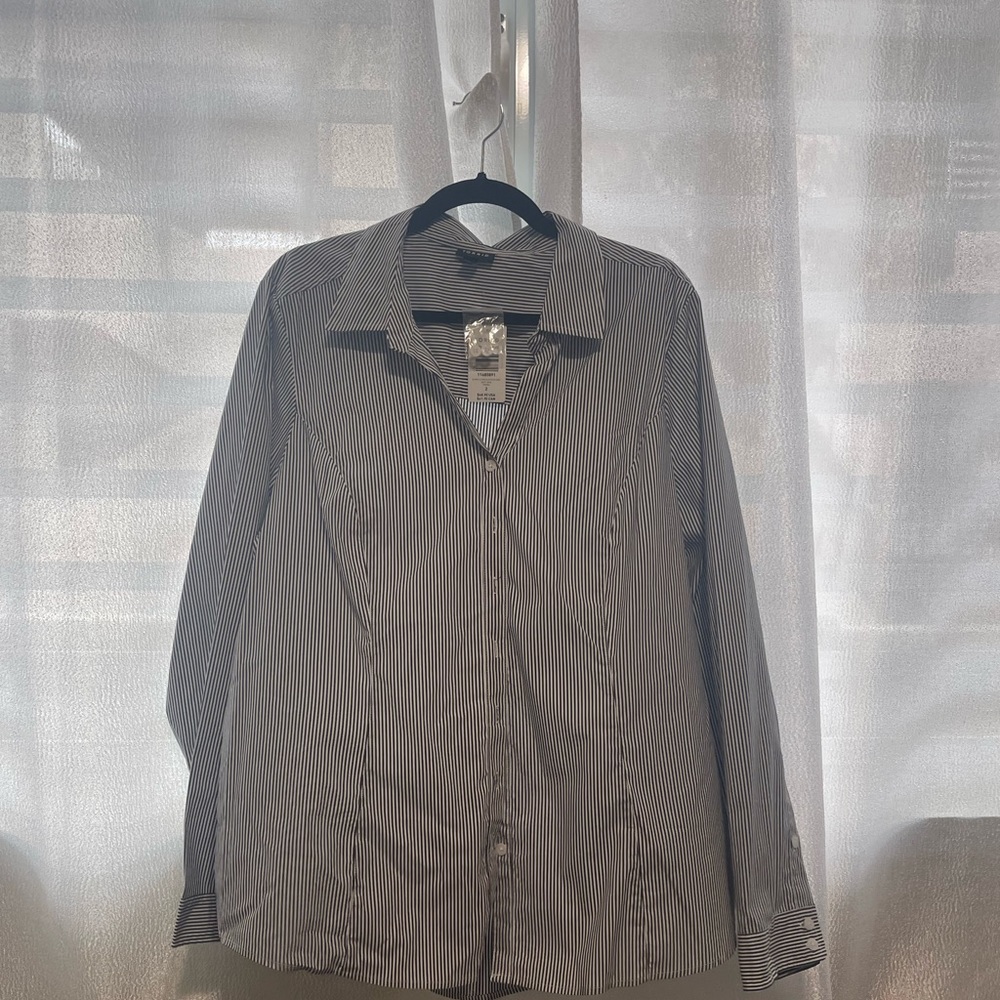 New Striped Button Up Shirt for Work